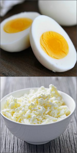 Яйца и творог