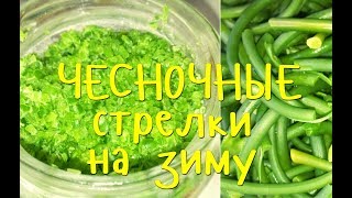 Чесночные СТРЕЛКИ на ЗИМУ. Супер БЫСТРЫЕ рецепты! 2 СПОСОБА!