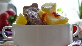 Тушеный кролик с картошкой в мультиварке — видео рецепт