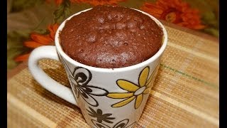 Шоколадный Кекс за 3 минуты в Микроволновке