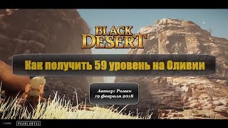 Как получить 59 уровень на Оливии в Black Desert
