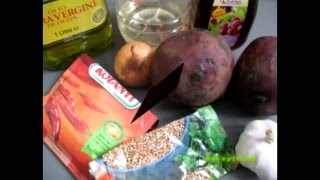 Видео рецепты - пикантный салат из сырой свеклы