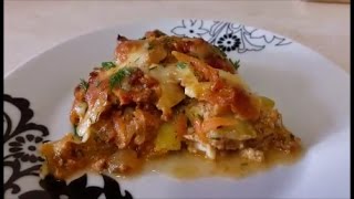 ЛАЗАНЬЯ из КАБАЧКОВ лазанья рецепт Lasagna Recipe Вторые блюда рецепты