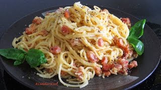Паста КАРБОНАРА классический рецепт итальянской кухни спагетти карбонара PASTA CARBONARA mì Ý