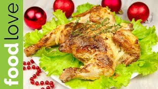Цыпленок, запеченный с сыром филадельфия, паприкой и тимьяном | Новогодние рецепты | FoodLove