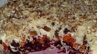 Слоеный салат Магдалена 👍 Салаты рецепты на праздничный стол
