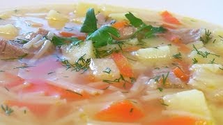 Суп картофельный с вермишелью видео рецепт. Книга о вкусной и здоровой пище