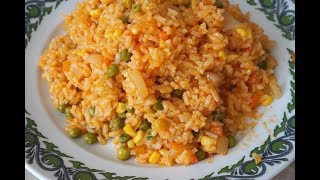 Рис с овощами/постные, вегетарианские блюда/Rice with vegetables