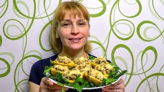 Закуска на праздничный стол с сыром и грибами, вкусно просто и быстро