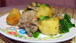 Мясо с картошкой в рукаве в духовке