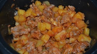 Видео-рецепт - Жаркое со свининой в мультиварке - Готовим вкусно, просто и быстро