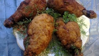 Котлеты по киевски (из куриных окорочков). Chicken Kiev (chicken legs).