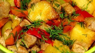 Вкусно - #ЖАРКОЕ с Мясом и Овощами в Горшочках ЖАРКОЕ в Духовке #РЕЦЕПТ