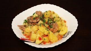 ♨️ВКУСНОЕ МЯСО С КАРТОШКОЙ 🍖ПРОСТОЙ РЕЦЕПТ КАРТОШКИ С МЯСОМ В МУЛЬТИВАРКЕ #РЕЦЕПТЫ ДЛЯ МУЛЬТИВАРКИ