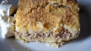 Картофельная запеканка с мясом в духовке как в детском саду/Casserole with potatoes and meat