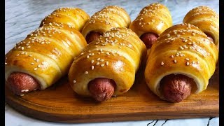 Сосиски в Тесте / Sausage Roll Recipe / Очень Простой Рецепт(Вкусно и Быстро)