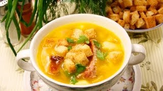 Гороховый суп с копчёностями видео рецепт