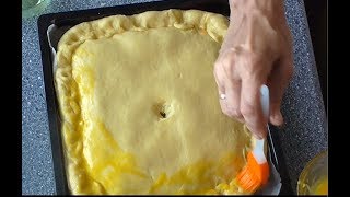 Пирог с капустой, луком, морковью и яйцами Видео рецепт
