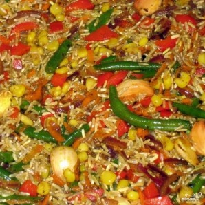 Коричневый рис с овощами - фото шаг 6