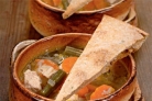 Суп из индейки с овсяными лепешками