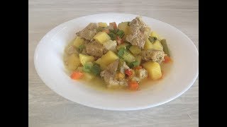 Самое простое горячее блюдо-РАГУ С МЯСОМ в мультиварке.