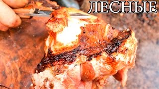 Мясо на углях | Мясо на костре - Bushcraft Cooking Meat