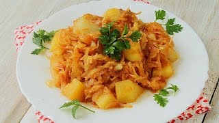 Тушеная капуста с картошкой: как приготовить тушеную капусту