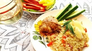 Рис с курицей.ВКУСНО (вкусны рецепты вторых блюд).