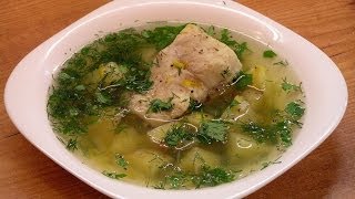 Уха из сома по-домашнему / Wels catfish ukha (clear Russian fish soup) ♡ English subtitles