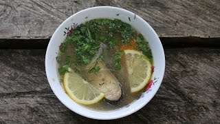 Уха из сома как приготовить в казане | Сatfish soup VKAZANE