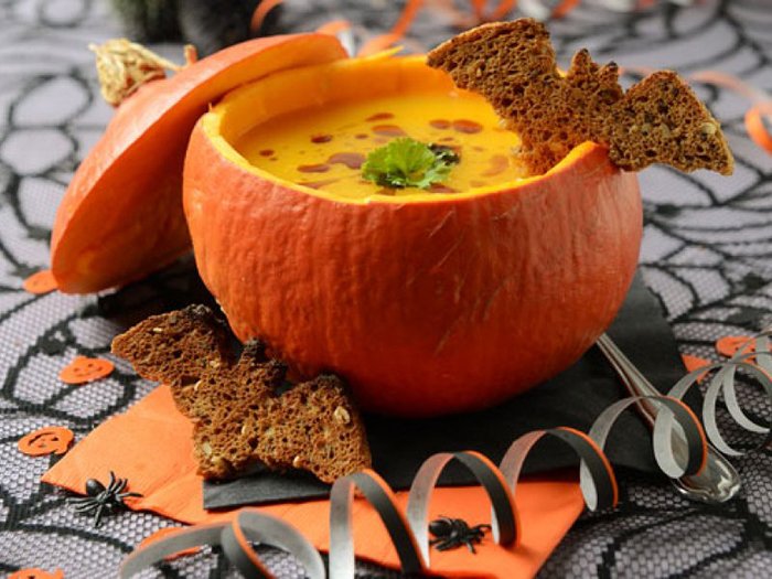 Рецепт на Хеллоуин - Тыквенный суп от Джека