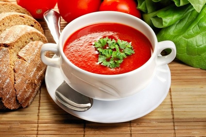суп из помидоров в блендере