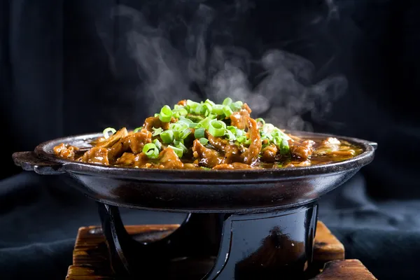 Горячие китайская еда с паром — стоковое фото