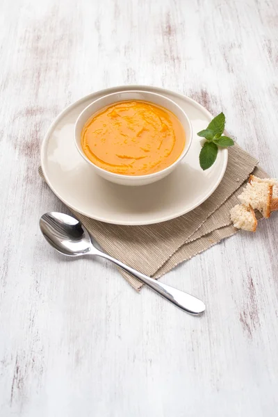 Vellutata ди zucca - Тыквенный суп — стоковое фото