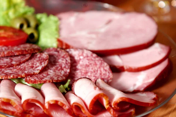Сокращение колбасы и консервируемого мяса Лицензионные Стоковые Фото