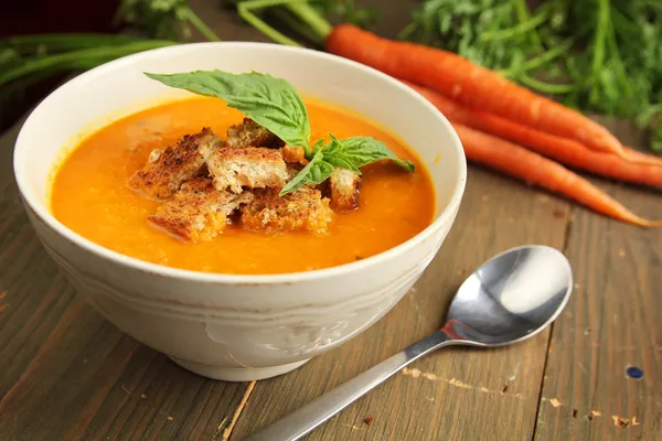 Морковный суп Лицензионные Стоковые Фото