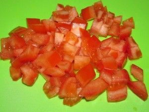 резанные помидоры